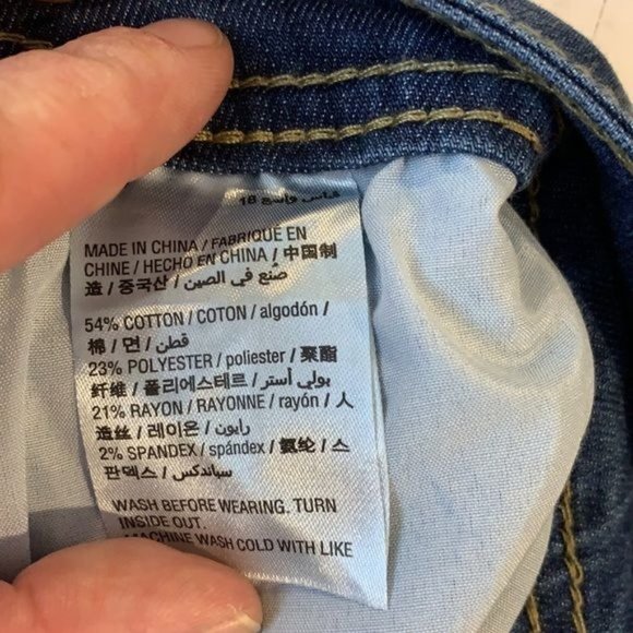 NWT Style & Co Blue Denim Pockets Shorts Distressed 18W PLUS SIZE - Picture 4 of 6